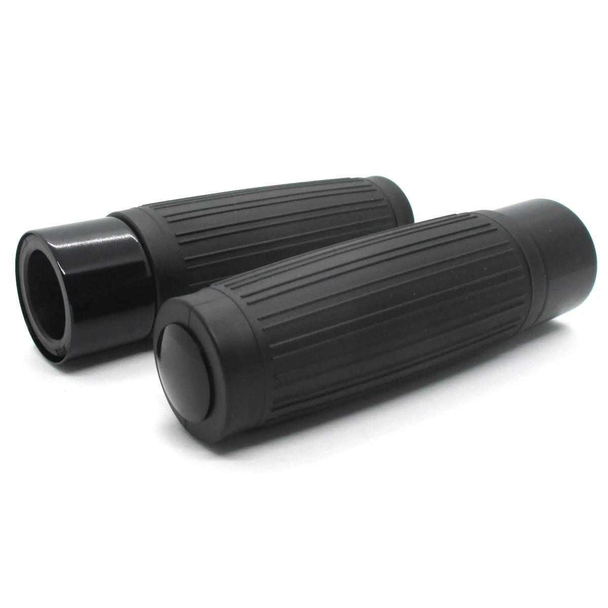 Lenkergriffe CUSTOM, Schwarz, 7/8 Zoll (22,2 mm), 125 mm, Gummi, Alu