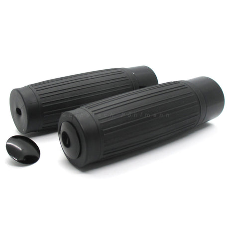 Lenkergriffe CUSTOM, schwarz, 7/8 Zoll (22,2 mm), 125 mm, Gummi, Alu, 
