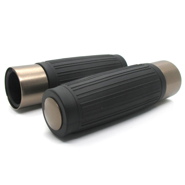 Lenkergriffe CUSTOM, Kupferoptik, 7/8 Zoll (22,2 mm), 125 mm, Gummi, Alu
