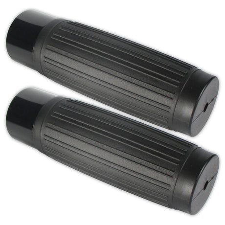Lenkergriffe CUSTOM, Schwarz, 1 Zoll (25,4 mm), 125 mm, Gummi, Alu