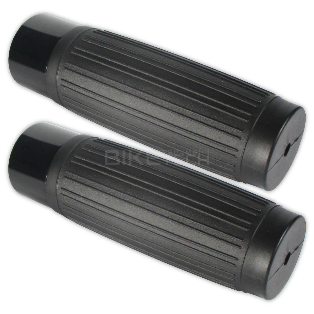 Lenkergriffe CUSTOM, schwarz, 1 Zoll (25,4 mm), 125 mm, Gummi, Alu