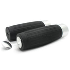 Lenkergriffe CUSTOM, silber, 1 Zoll (25,4 mm), 125 mm, Gummi, Alu