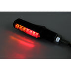 LED Blinker SHORTY FIN mit Rücklicht und Bremslicht