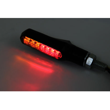 LED Blinker SHORTY FIN mit Rücklicht und Bremslicht