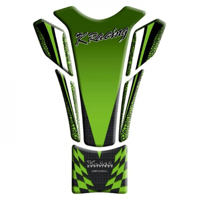 Tankpad Keiti TKW-507, Grün, Kawasaki K Racing, 6-teilig, HxB 21,5x15/6,3 cm