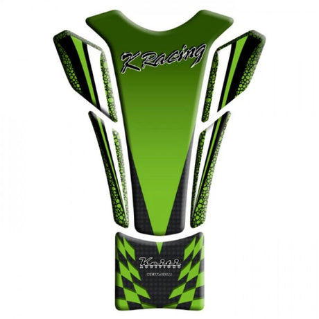 Tankpad Keiti TKW-507, Grün, Kawasaki K Racing, 6-teilig, HxB 21,5x15/6,3 cm