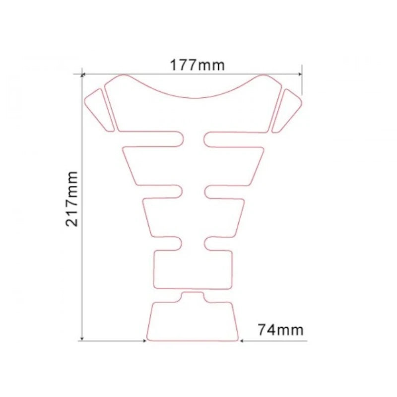 Tankpad Keiti KT-1300, Schwarz, Universal, 4-teilig, HxB 21,7x17,7/7,4 cm