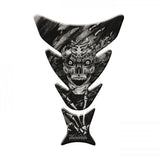 Tankpad Keiti KT-5800, Grau, Skull, 2-teilig, HxB 21,5x15/5,7 cm