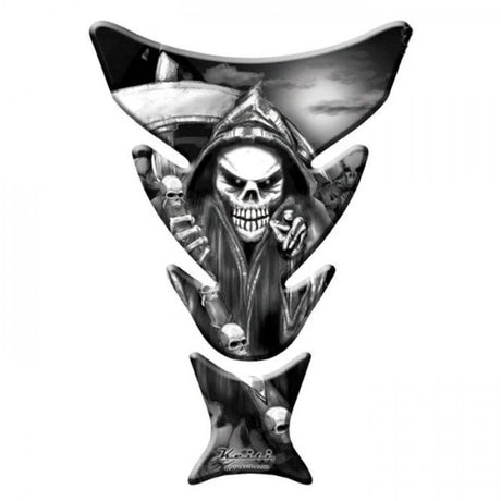 Tankpad Keiti KT-7300, Grau, Reaper, 2-teilig, HxB 21,5x15/5,7 cm