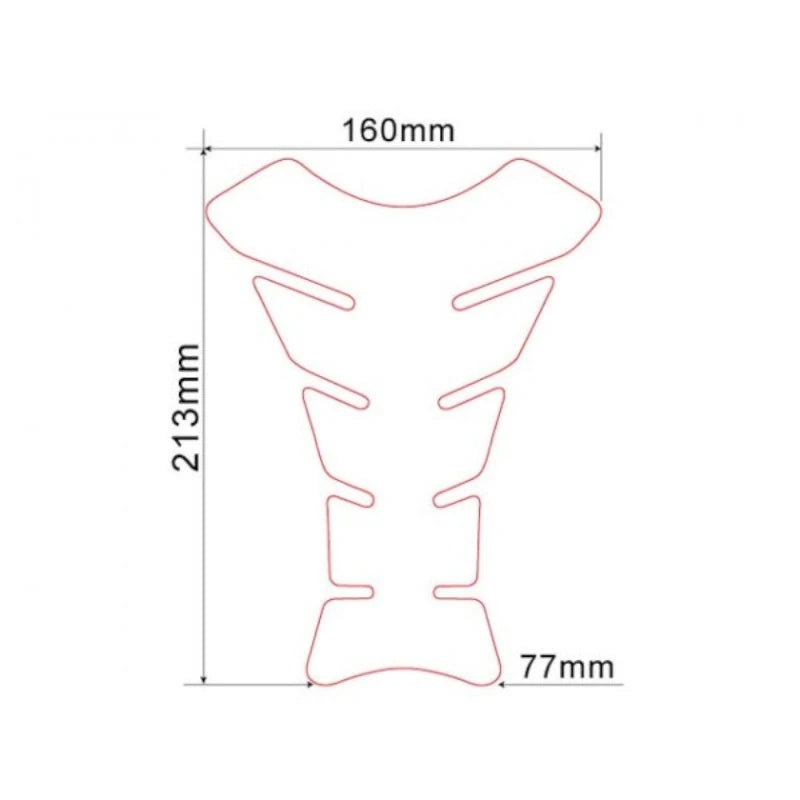 Tankpad Keiti KT-8120, Grau, Reaper, 1-teilig, HxB 21,3x16/7,7 cm