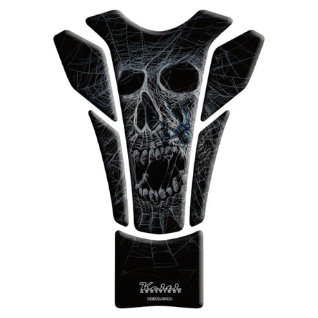 Tankpad Keiti KT-8470, Grau, Skull, 6-teilig, HxB 21,5x15/6,3 cm