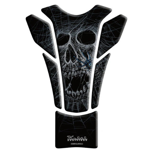 Tankpad Keiti KT-8470, Grau, Skull, 6-teilig, HxB 21,5x15/6,3 cm