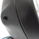 7 Zoll Scheinwerfer BRITISH STYLE schwarz, klar, seitliche Befestigung