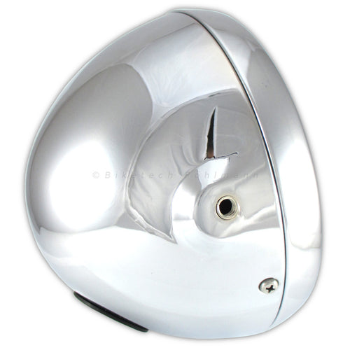 7 Zoll Scheinwerfer BRITISH STYLE verchromt, geprägt, seitliche Befestigung