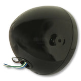 7 Zoll Scheinwerfer NEW NEVO schwarz mit LED Ring, seitliche Befestigung
