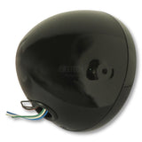 7 Zoll Scheinwerfer NEW NEVO schwarz mit LED Ring, seitliche Befestigung