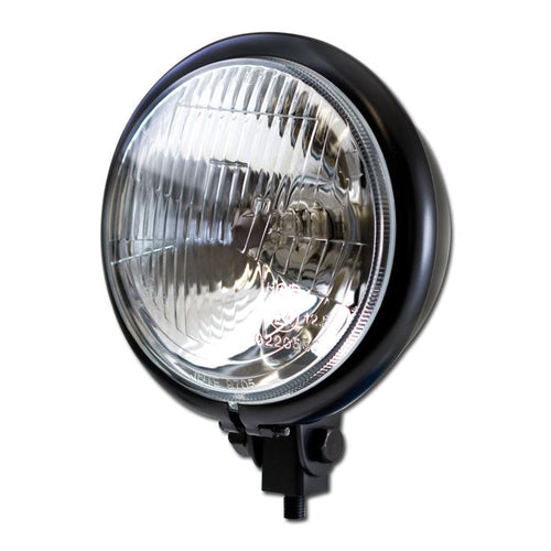 5 3/4 Zoll Scheinwerfer BATES STYLE schwarz, untere Befestigung