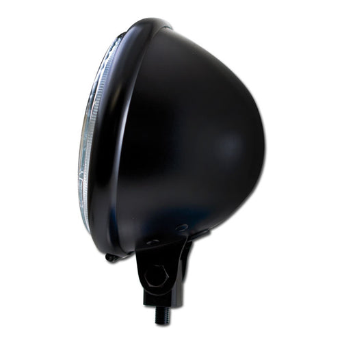 5 3/4 Zoll Scheinwerfer BATES STYLE schwarz, untere Befestigung