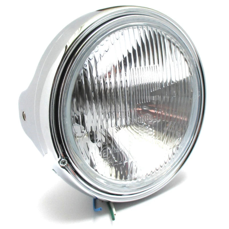 7 Zoll Scheinwerfer LTD STYLE, verchromt, geprägt, seitliche Befestigung