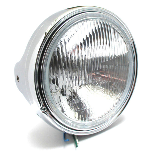 7 Zoll Scheinwerfer LTD STYLE, verchromt, geprägt, seitliche Befestigung