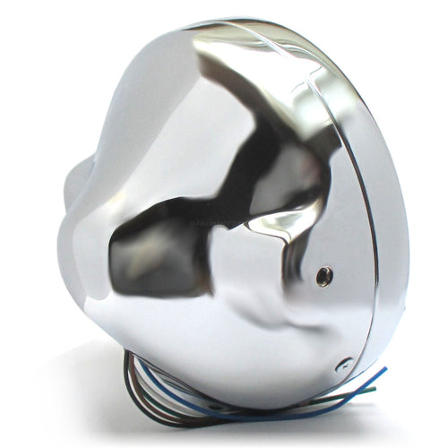 7 Zoll Scheinwerfer LTD STYLE, verchromt, geprägt, seitliche Befestigung