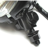4 1/2 Zoll Scheinwerfer MINI BATES STYLE, schwarz, untere Befestigung