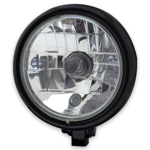 5 3/4 Zoll Scheinwerfer BULLET, schwarz, untere Befestigung