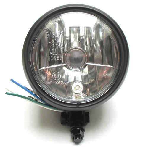 5 1/4 Zoll Scheinwerfer HS1, schwarz, untere Befestigung