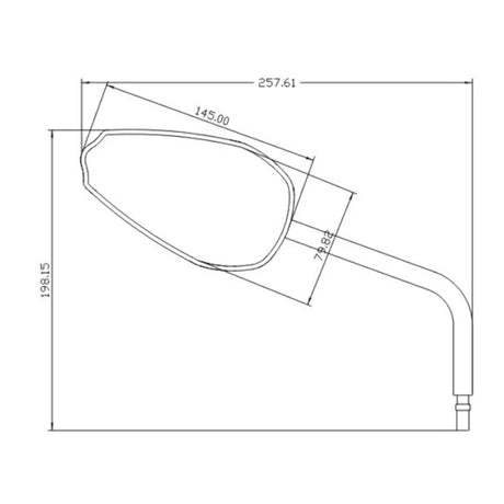 Lenkerspiegel Paar Progress-Line Como, Schwarz, Aluminium, E-geprüft, M10