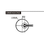 Lenkerendenspiegel D-MIRROR 3, Aufnahme Ø 30 x B 12 mm