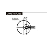 Lenkerendenspiegel D-MIRROR 3, Aufnahme Ø 30 x B 12 mm