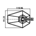 Lenkerendenspiegel D-MIRROR 4, Aufnahme Ø 30 x B 12 mm