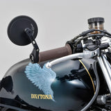 Lenkerendenspiegel Daytona D-Mirror 17, Schwarz, E-geprüft, Ø 22-30 mm