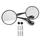 Lenkerspiegel Paar Ego 4 schwarz, Aluminium, E-geprüft, M10 & M8 Adapter