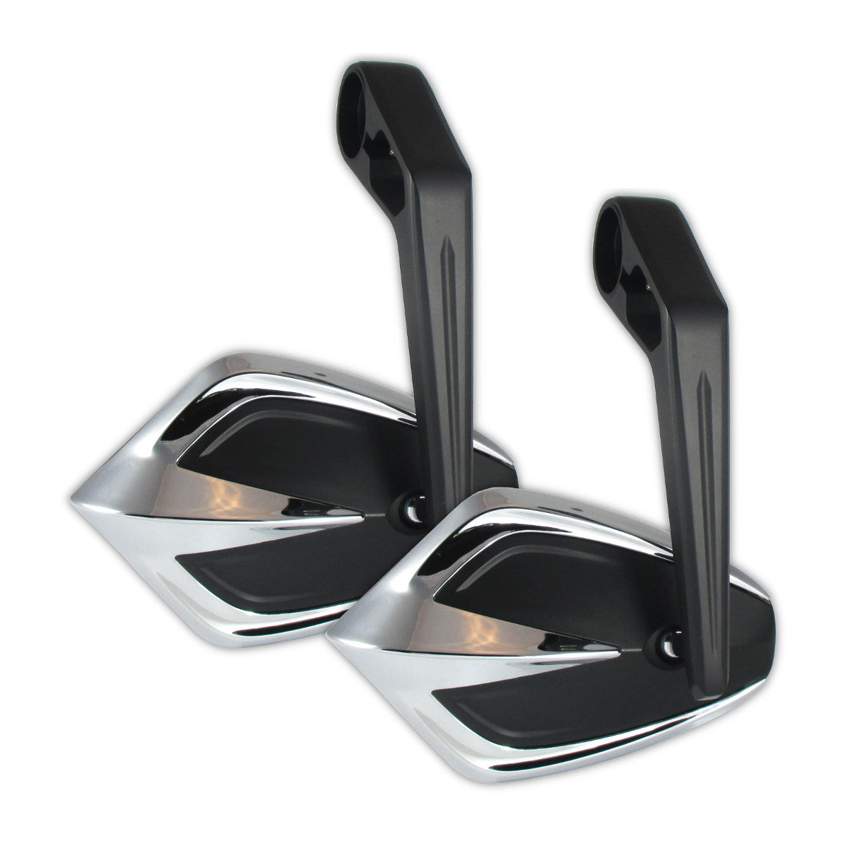 Lenkerendenspiegel Paar Progress-Line Move, Chrom, E-geprüft, für M6 Schrauben