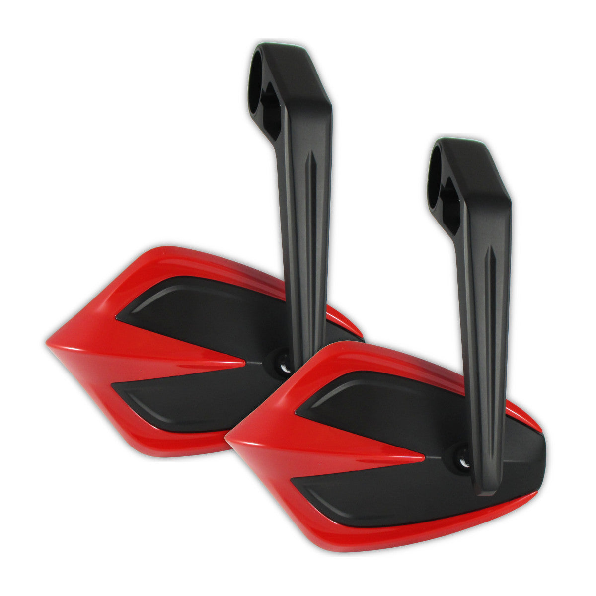 Lenkerendenspiegel Paar Progress-Line Move, Rot, E-geprüft, für M6 Schrauben