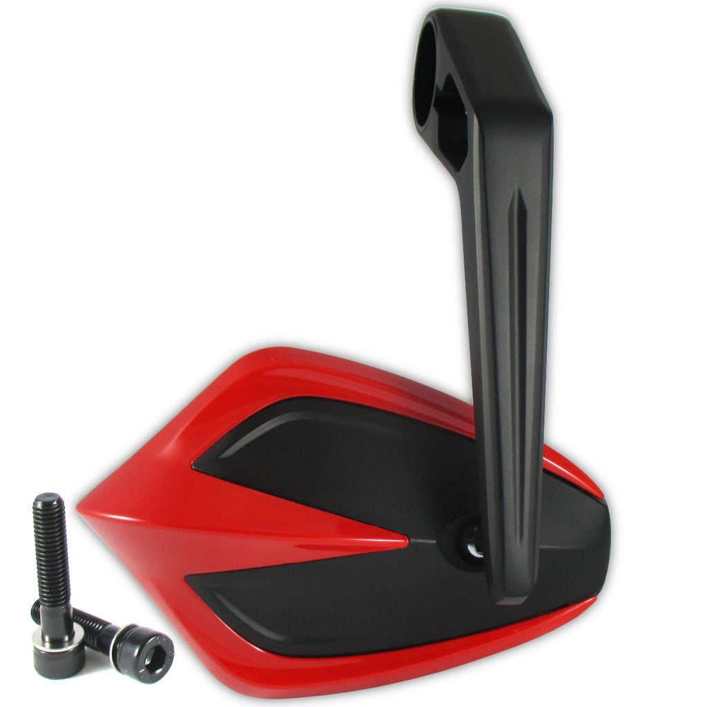 Lenkerendenspiegel Paar Progress-Line Move, Rot, E-geprüft, für Kawasaki M8