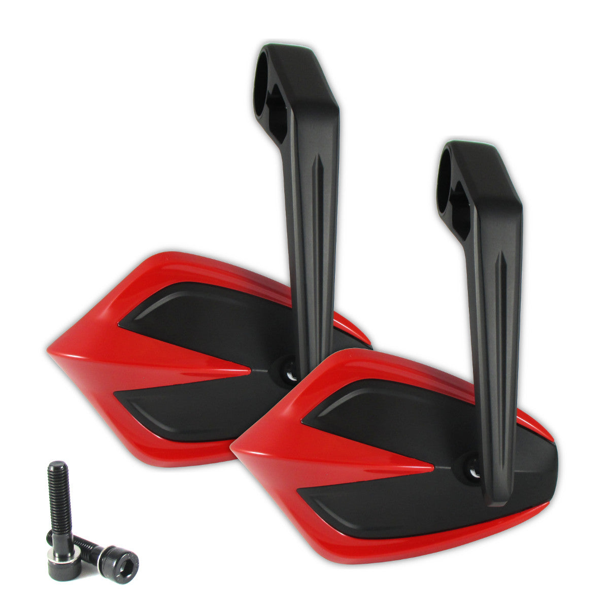 Lenkerendenspiegel Paar Progress-Line Move, Rot, E-geprüft, für Kawasaki M8