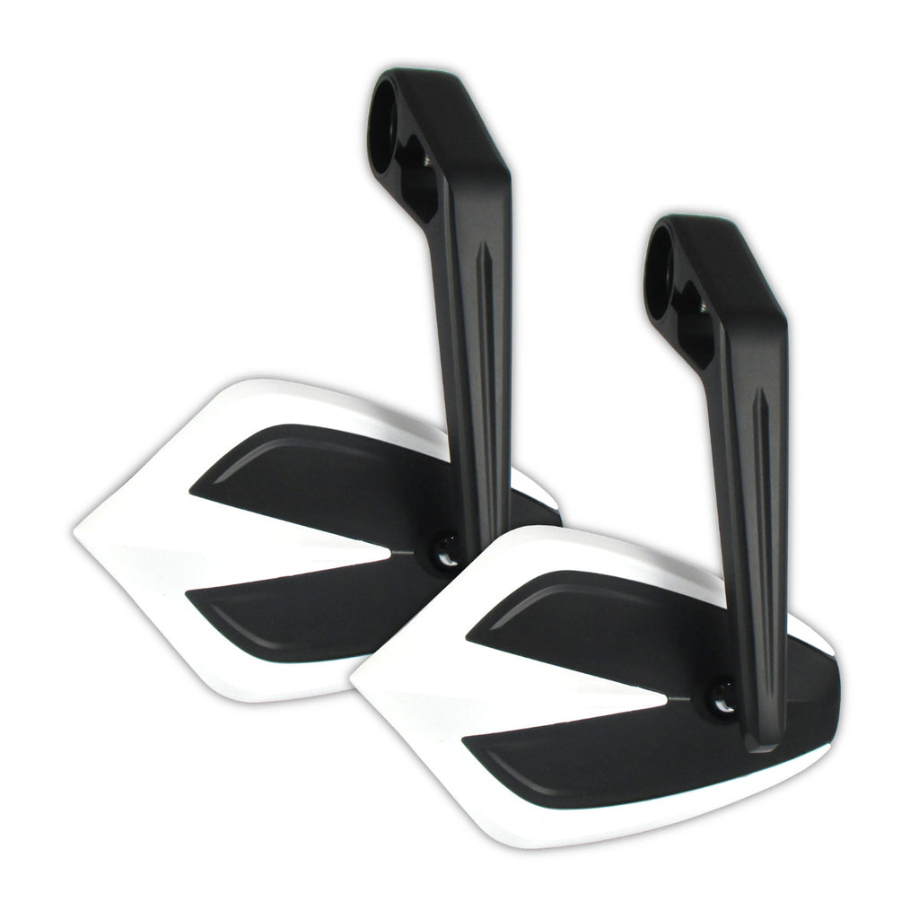 Lenkerendenspiegel Paar Progress-Line Move, Weiß, E-geprüft, für M6 Schrauben