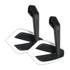 Lenkerendenspiegel Paar Progress-Line Move, Weiß, E-geprüft, für M6 Schrauben