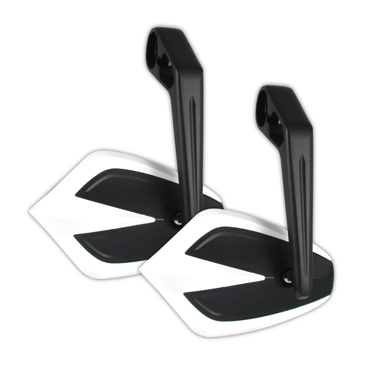 Lenkerendenspiegel Paar Progress-Line Move, Weiß, E-geprüft, für M6 Schrauben