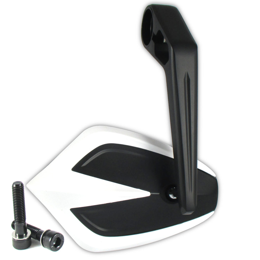 Lenkerendenspiegel Paar Progress-Line Move, Weiß, E-geprüft, für Kawasaki M8