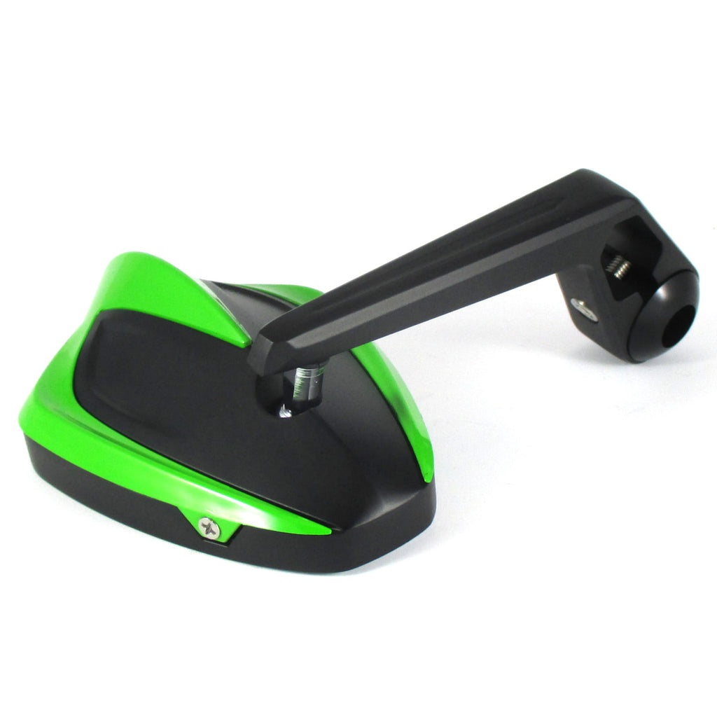 Lenkerendenspiegel Paar Progress-Line Move, Grün, E-geprüft, für Kawasaki M8