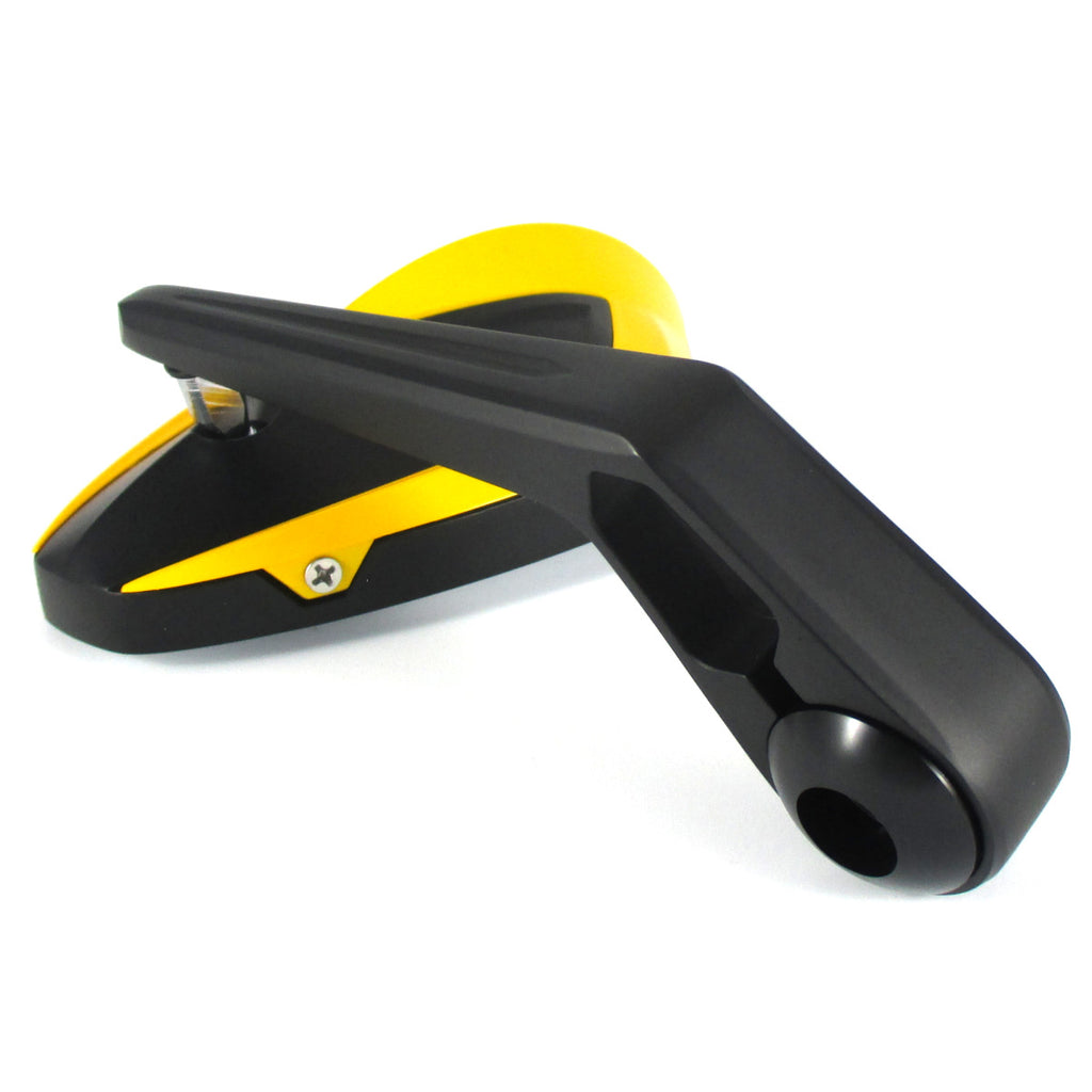 Lenkerendenspiegel Paar Progress-Line Move, Gelb, E-geprüft, für M6 Schrauben