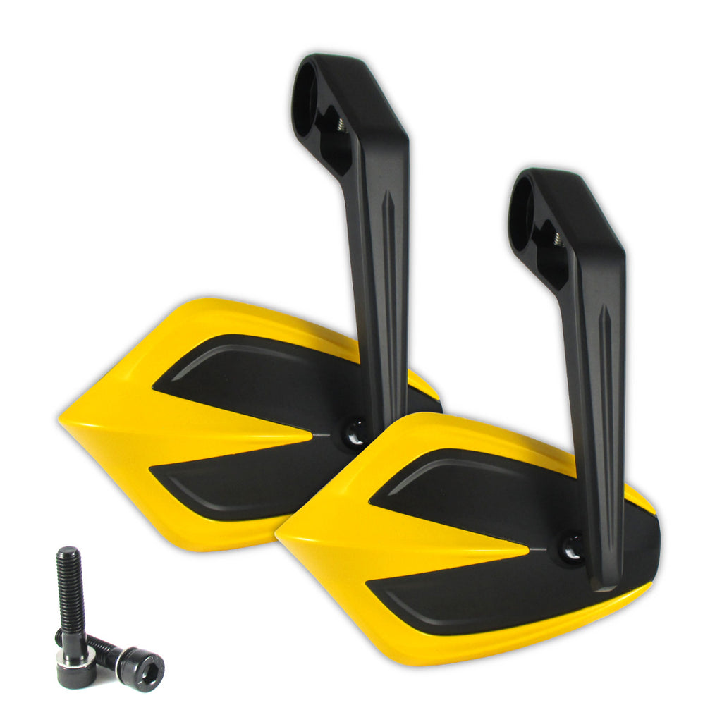 Lenkerendenspiegel Paar Progress-Line Move, Gelb, E-geprüft, für Kawasaki M8