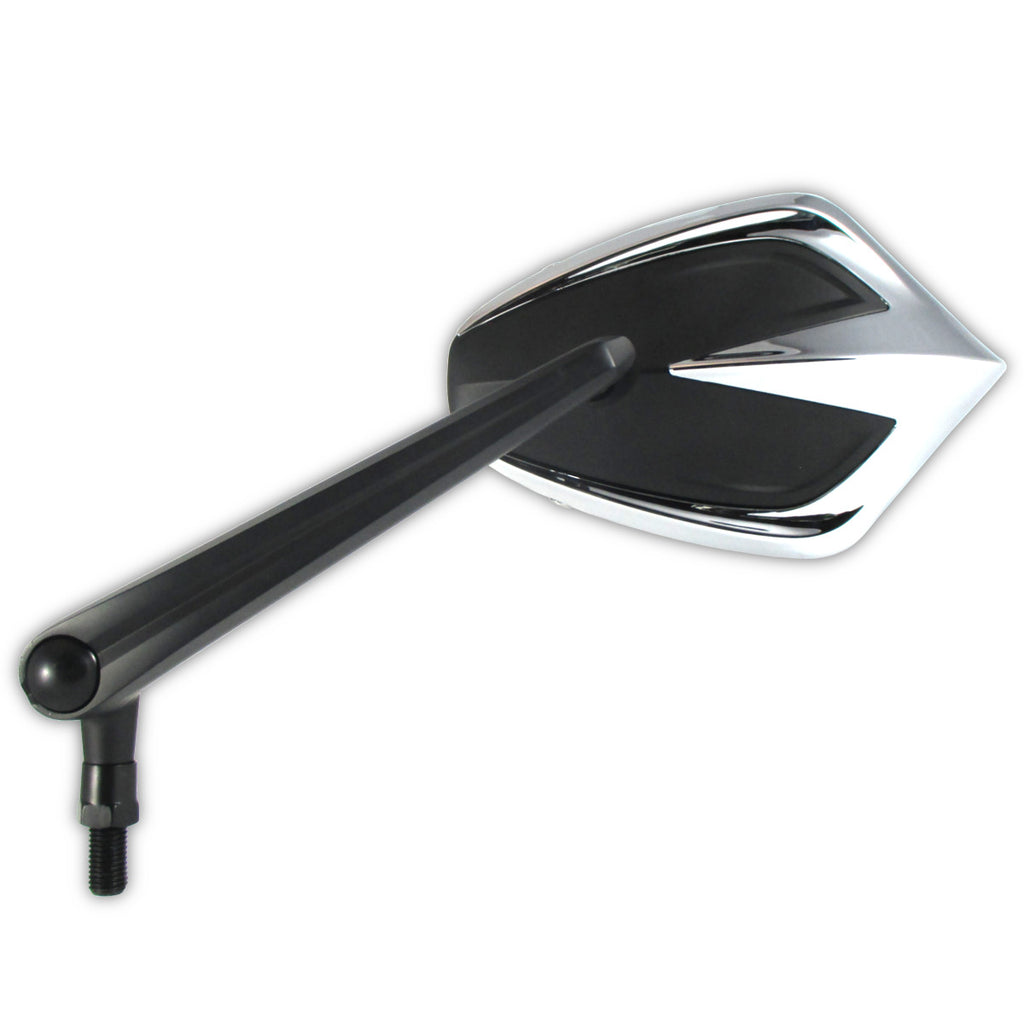 Lenkerspiegel Paar Progress-Line Move, Chrom, Alu & ABS, E-geprüft, M10 Gewinde