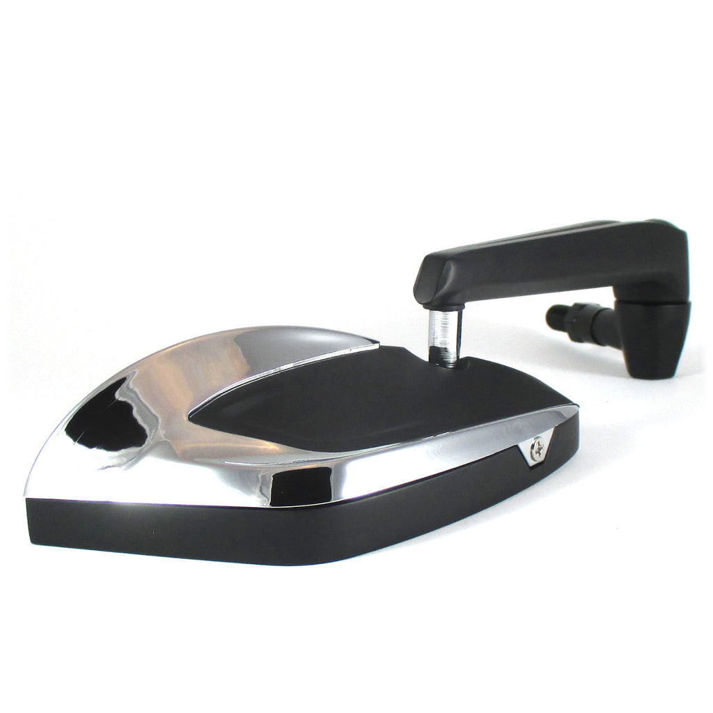 Lenkerspiegel Paar Progress-Line Move, Chrom, Alu & ABS, E-geprüft, M10 Gewinde