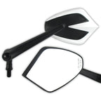 Lenkerspiegel Paar Progress-Line Move, Weiß, Alu & ABS, E-geprüft, M10 Gewinde