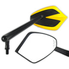 Lenkerspiegel Paar Progress-Line Move, Gelb, Alu & ABS, E-geprüft, M10 Gewinde