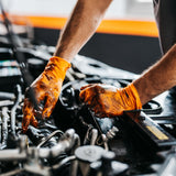 Einweghandschuhe Nitril GRIPPAZ  orange, 50 Stück